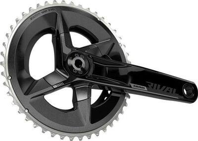 Sram rival d1 dub 48-35 tanden 2x12v crankset (zonder doos) zwart