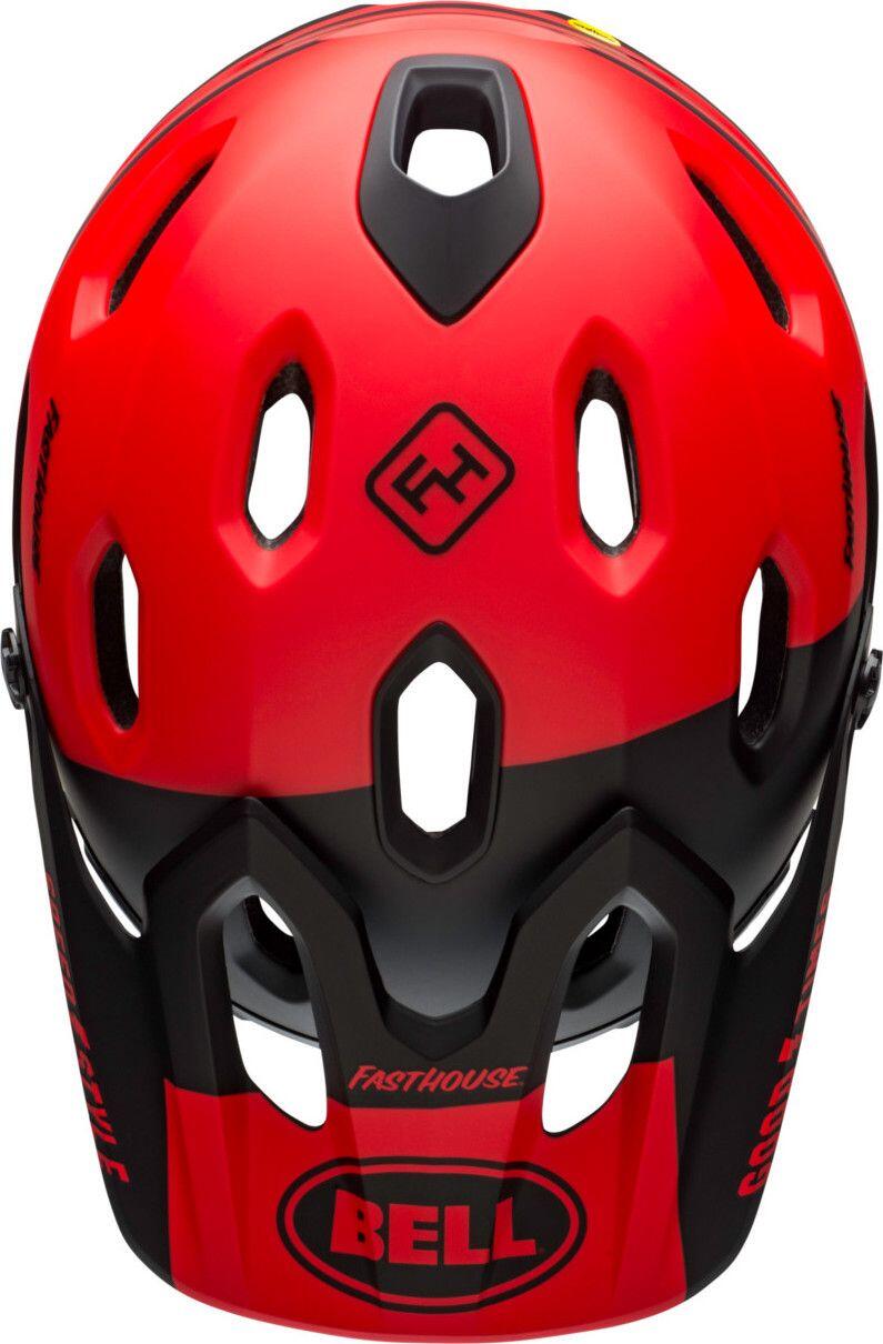 Casque avec Mentonnière Amovible Bell Super DH Mips FastHouse Rouge Noir 4/7