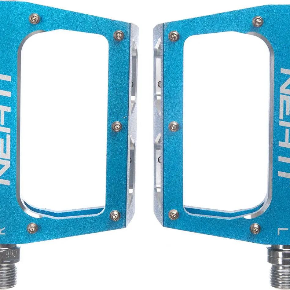 Pair of Neatt Attack V2 XL 11 Pin Flat Pedals Blue