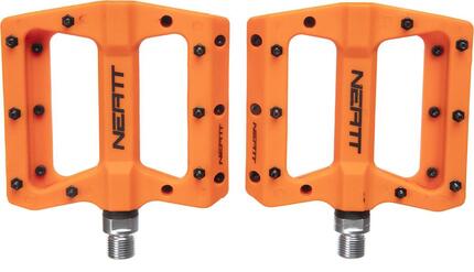 Paar flache Pedale Neatt Composite 8 Pins Orange