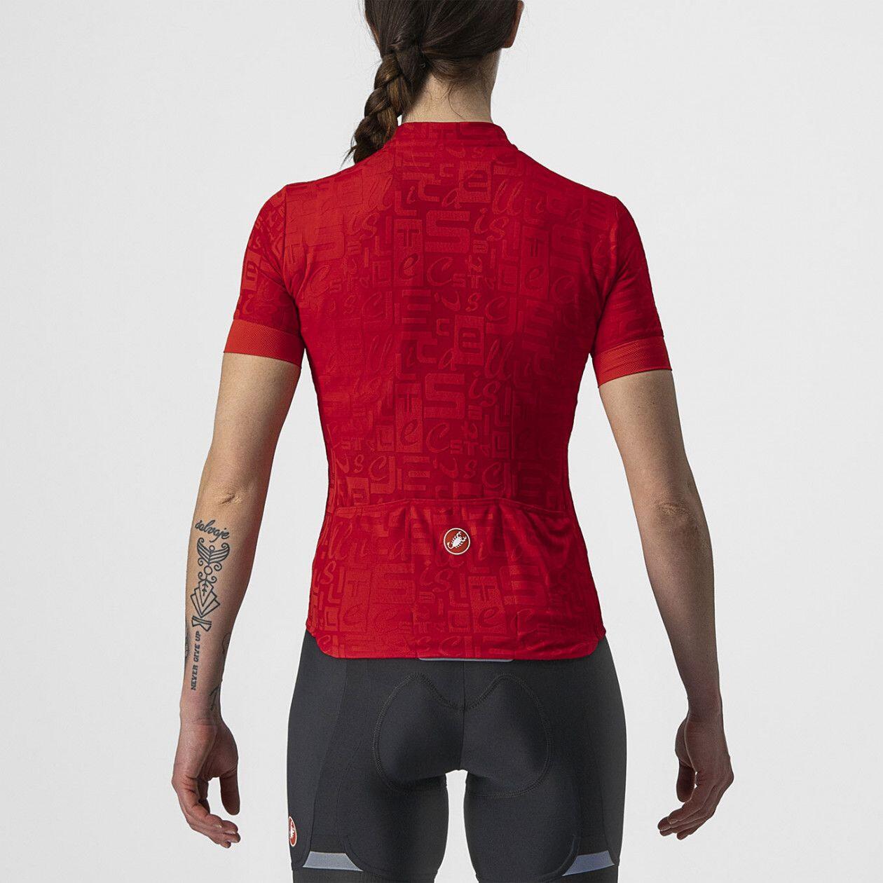 Castelli Promessa Maglia Jacquard Rossa 2/4