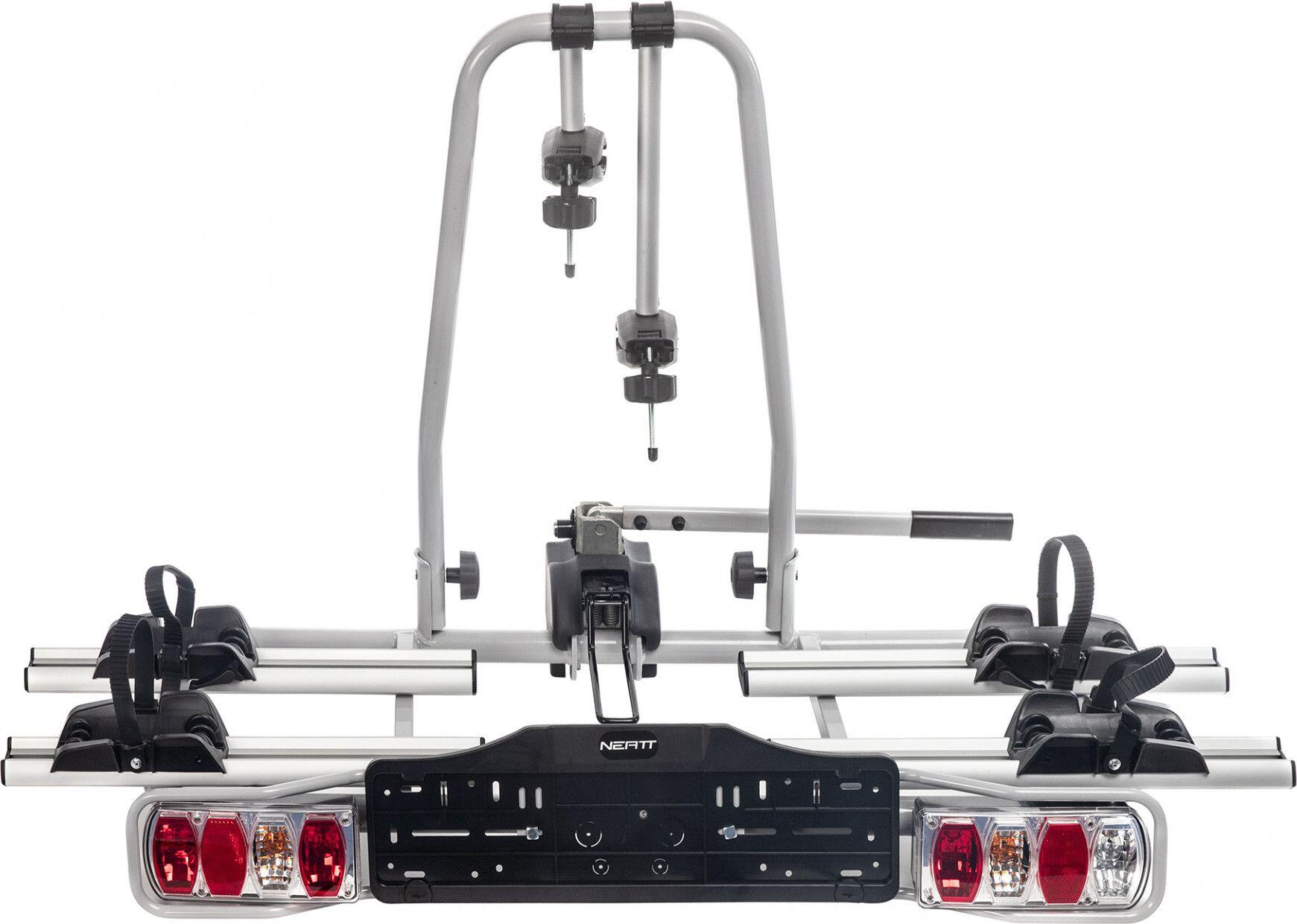 Portabicicletas de 2 bolas montado en enganche Neatt compatible con bicicletas e 3/5