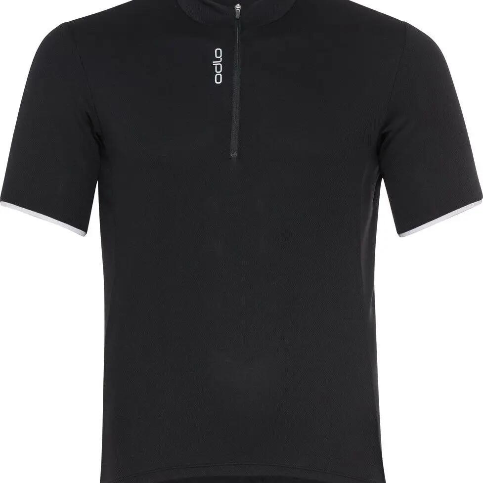 Odlo Essential Short Sleeve 1/2 Zip Jersey Black