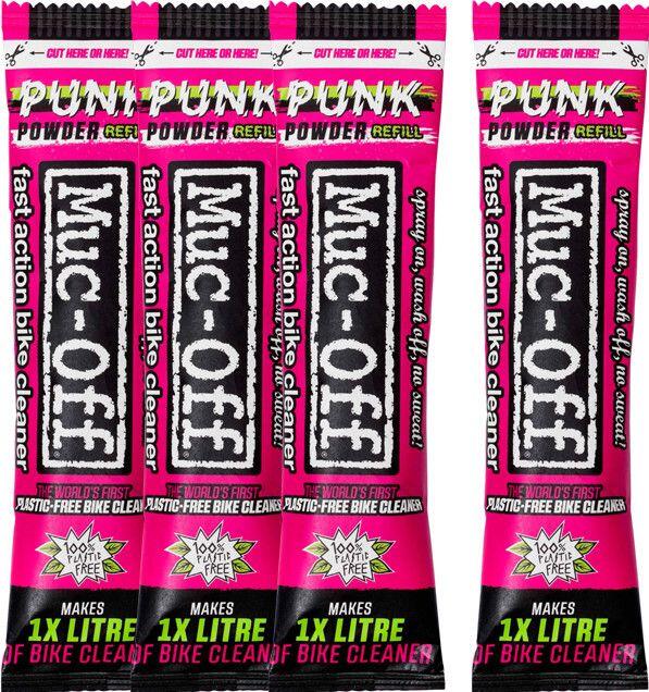 Muc-Off Punk Detergente in polvere (4 bustine) + Flacone per la vita 2/3