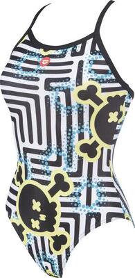 Arena crazy labyrinth light drop back multi-color one-piece swimsuit for women