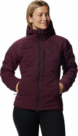 Doudoune Femme Mountain Hardwear Stretchdown Hoody Bordeaux