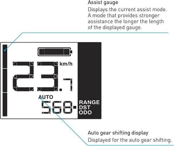 Shimano stappen display computer SC-E5003 22,2 mm voor fietsen 4/5