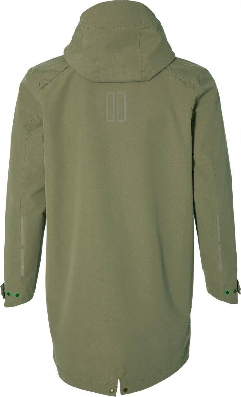 Parka da pioggia per bicicletta Basil Mosse verde 2/3