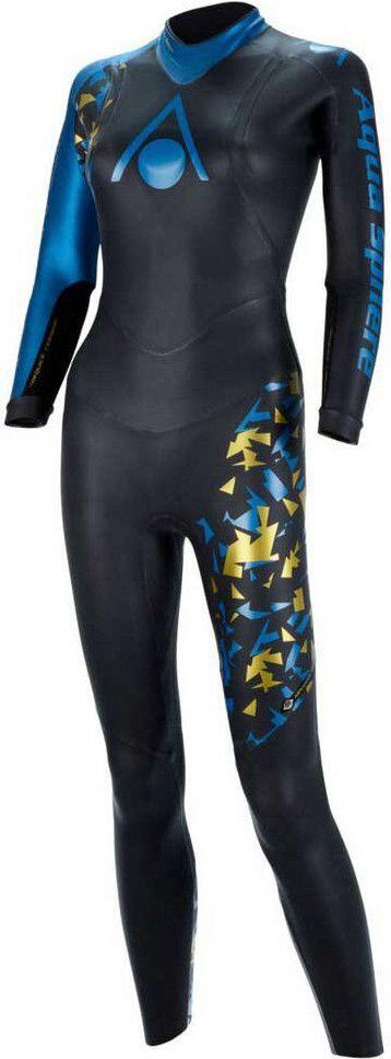 Terno Aquasphere Phantom V3 feminino de neoprene preto / azul 4/6