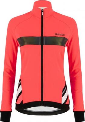 Santini coral raggio orange jacket women