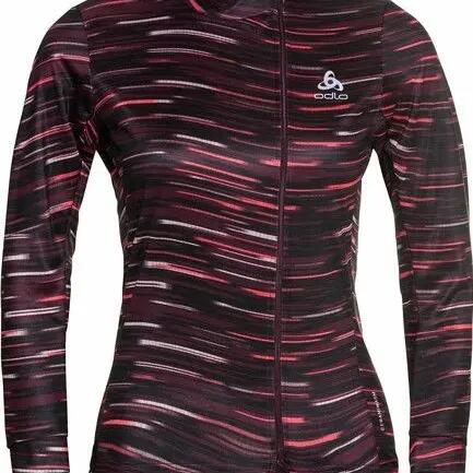 Women's Odlo Zeroweight Ceramiwarm Red Zip Top