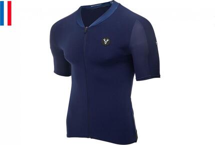 Maillot Manches Courtes LeBram Allos Bleu Coupe Aero