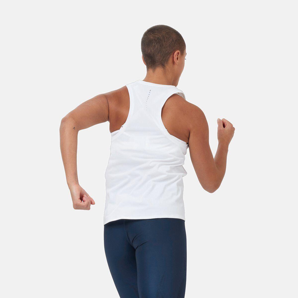 Women's Odlo Zeroweight Chill-Tec Tank Top White 4/6