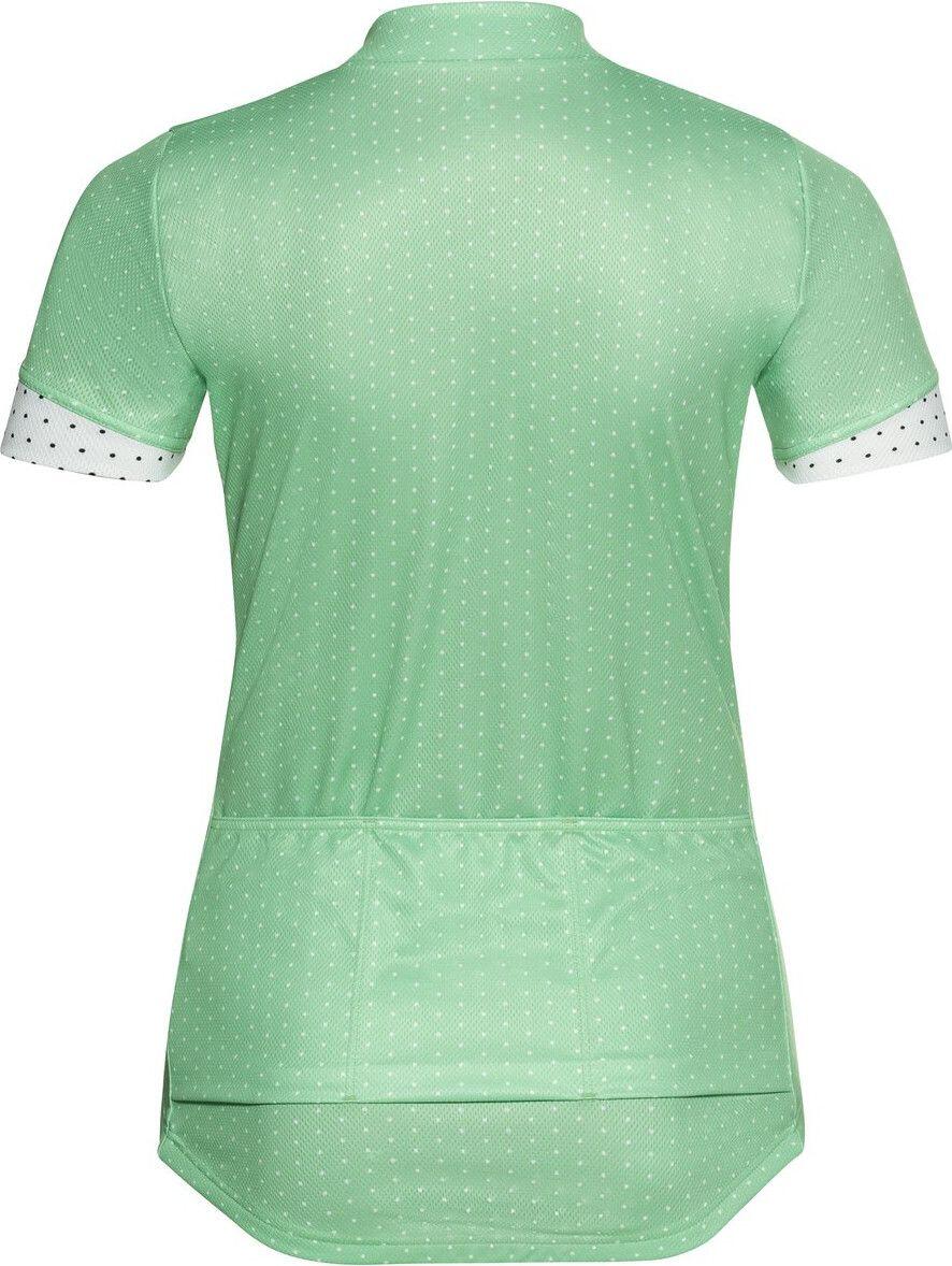 Odlo Essential Print Damen Kurzarmtrikot Grün 2/2