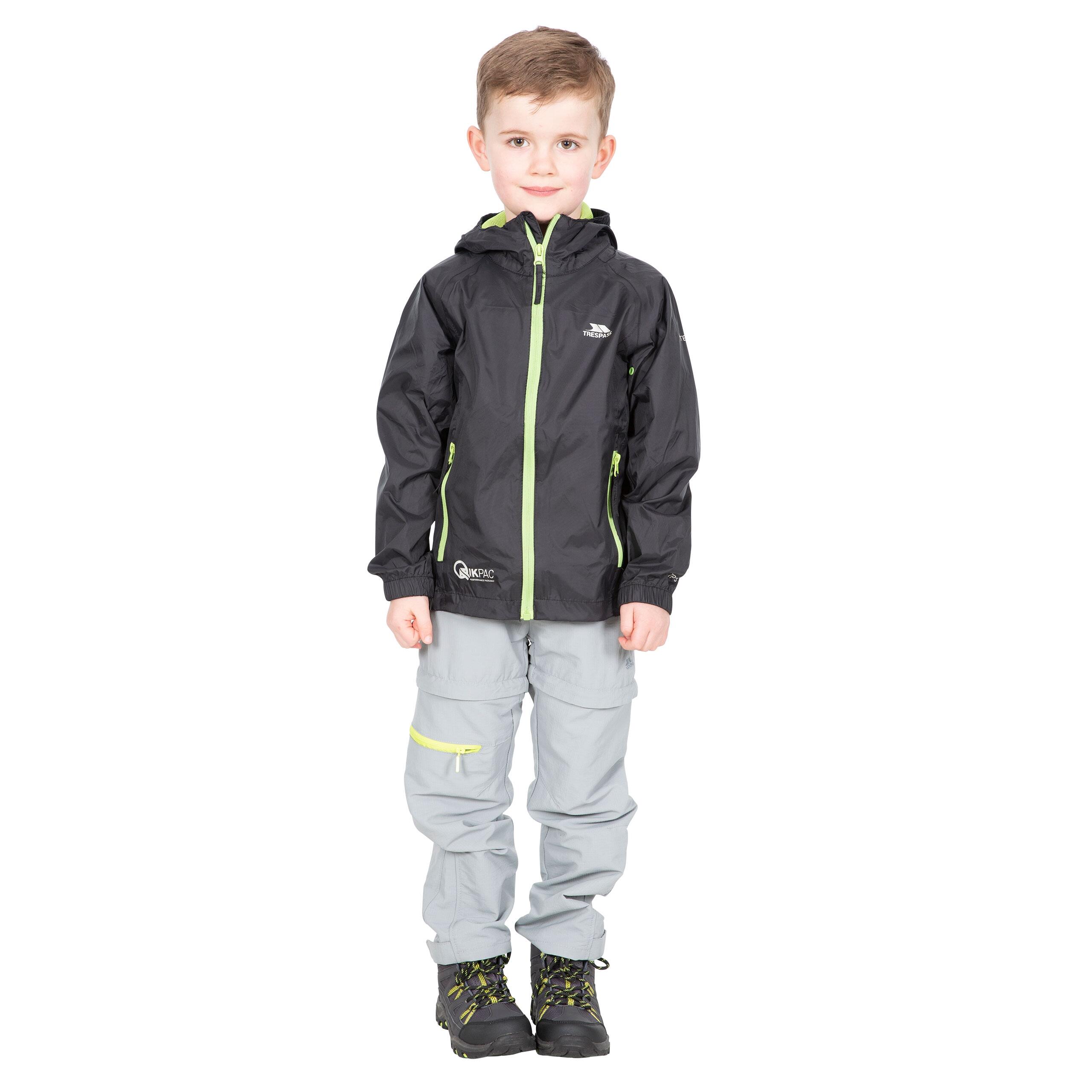 Trespass QIKPAC Giacca Impermeabile Bambini 3/5