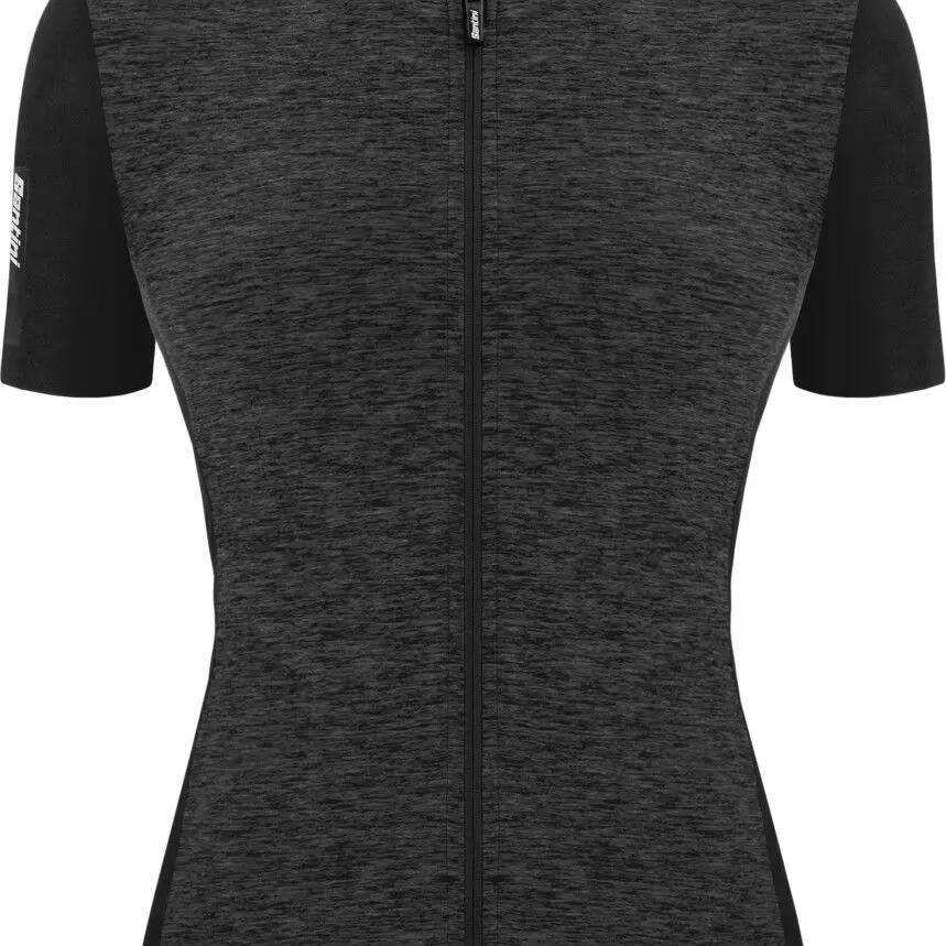 Santini Colore Puro Womens Short Sleeve Jersey Black