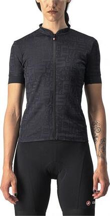 Maillot Manches Courtes Femme Castelli Promessa Jacquard Noir