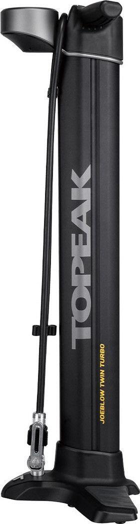 Topeak Joe Blow Twin Turbo (Max 200 psi / 14 bar) Vloerpomp Zwart 2/7