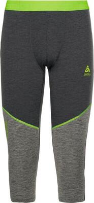 Odlo revelstoke performance wool warm 150 grijs / groen 3/4 panty