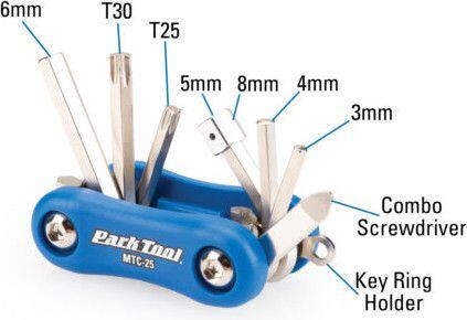 Multihherramienta Park Tool MTC-25 con 9 funciones 3/3