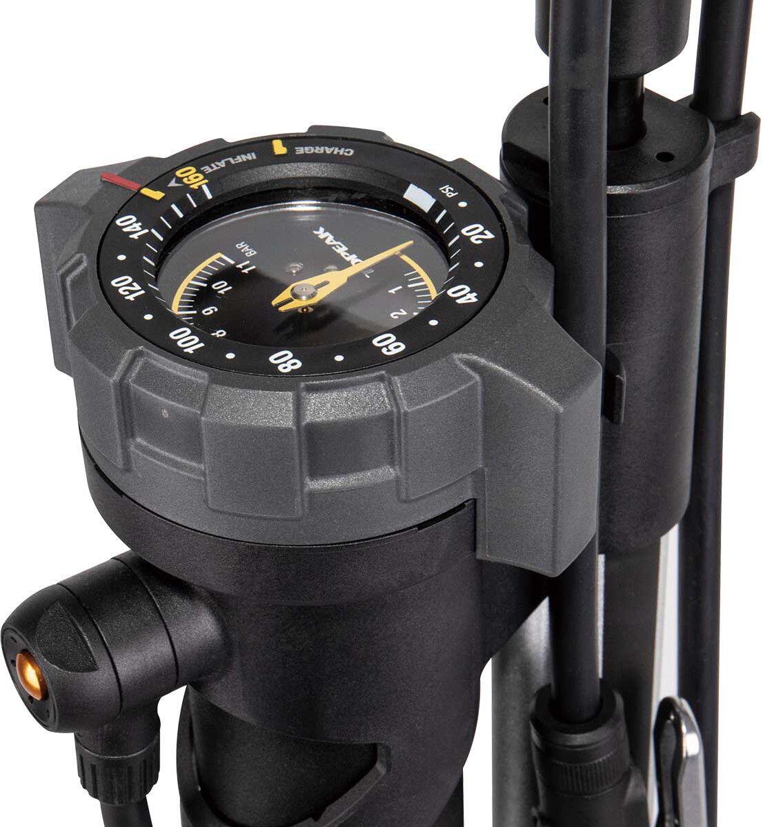 Topeak JoeBlow Booster Fußpumpe (max. 11 bar) Schwarz 3/7