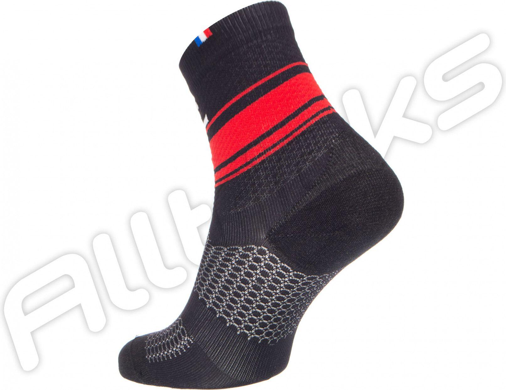 Par de Meias RAFAL BOA Preto Vermelho 3/3
