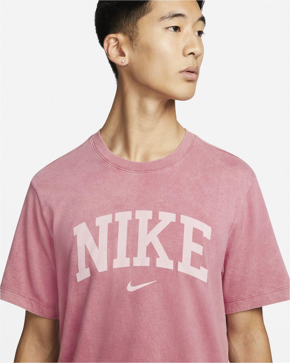 T-Shirt Manches Courtes Nike Sportswear Arch Rouge 3/3