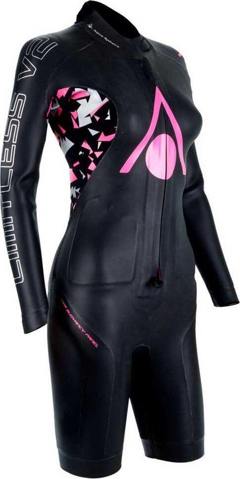 Combinaison Néoprène Femme Aquasphere Limitless Suit V2 Noir / Rose 3/4