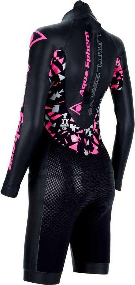 Combinaison Néoprène Femme Aquasphere Limitless Suit V2 Noir / Rose 2/4