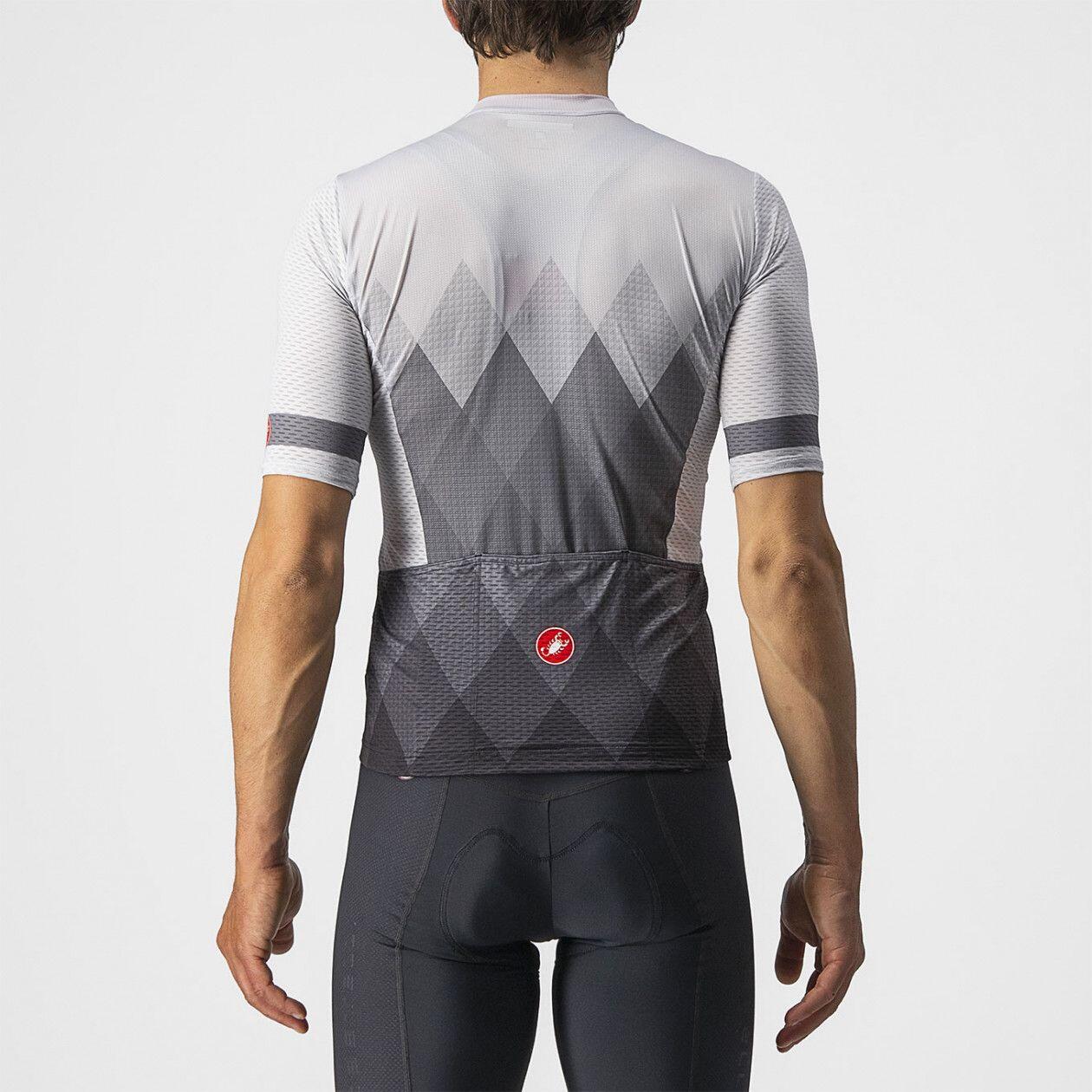 Maillot Manches Courtes Castelli A Tutta Gris 2/4
