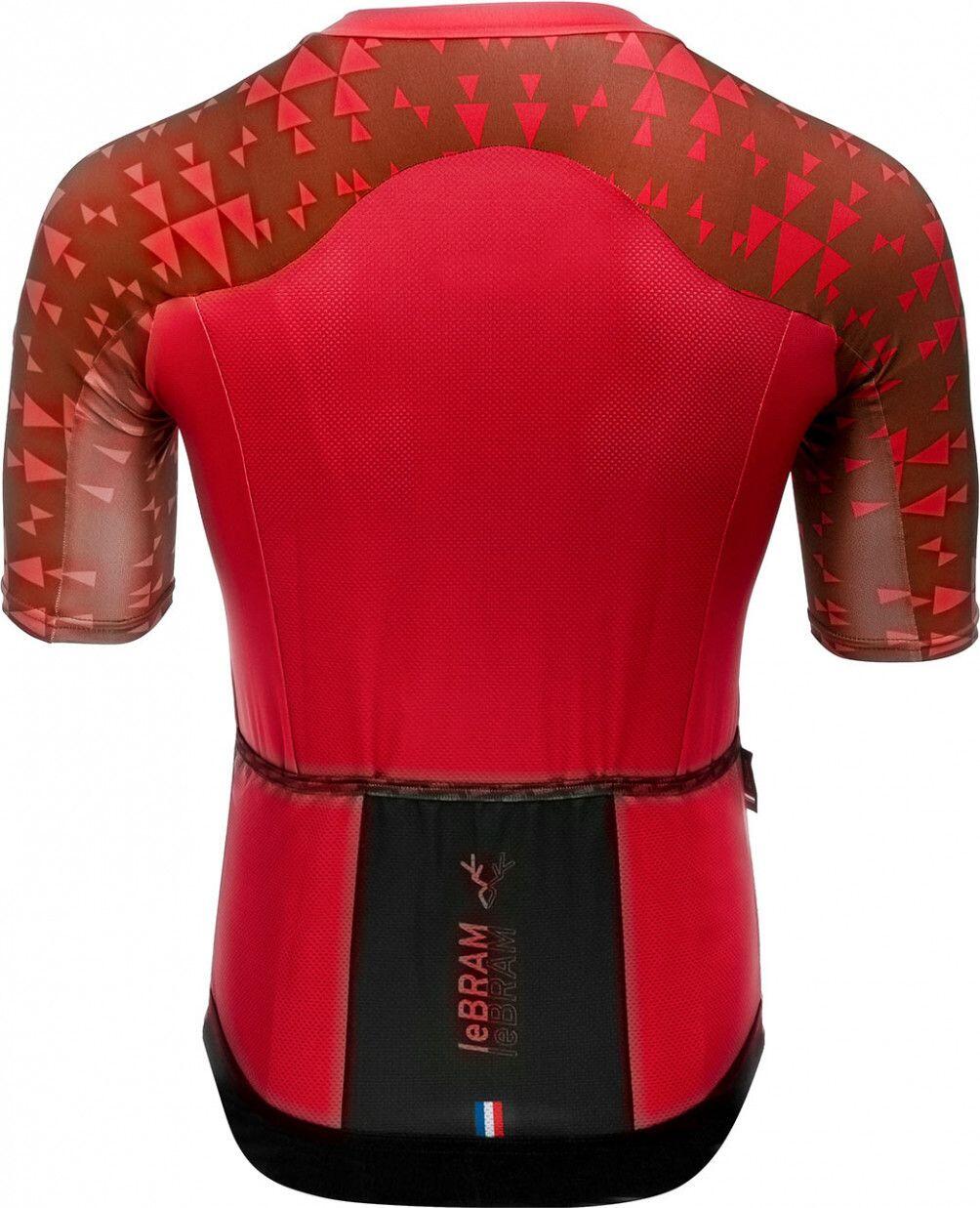 Maillot Manches Courtes LeBram Loze Rouge Coupe Aero 3/7