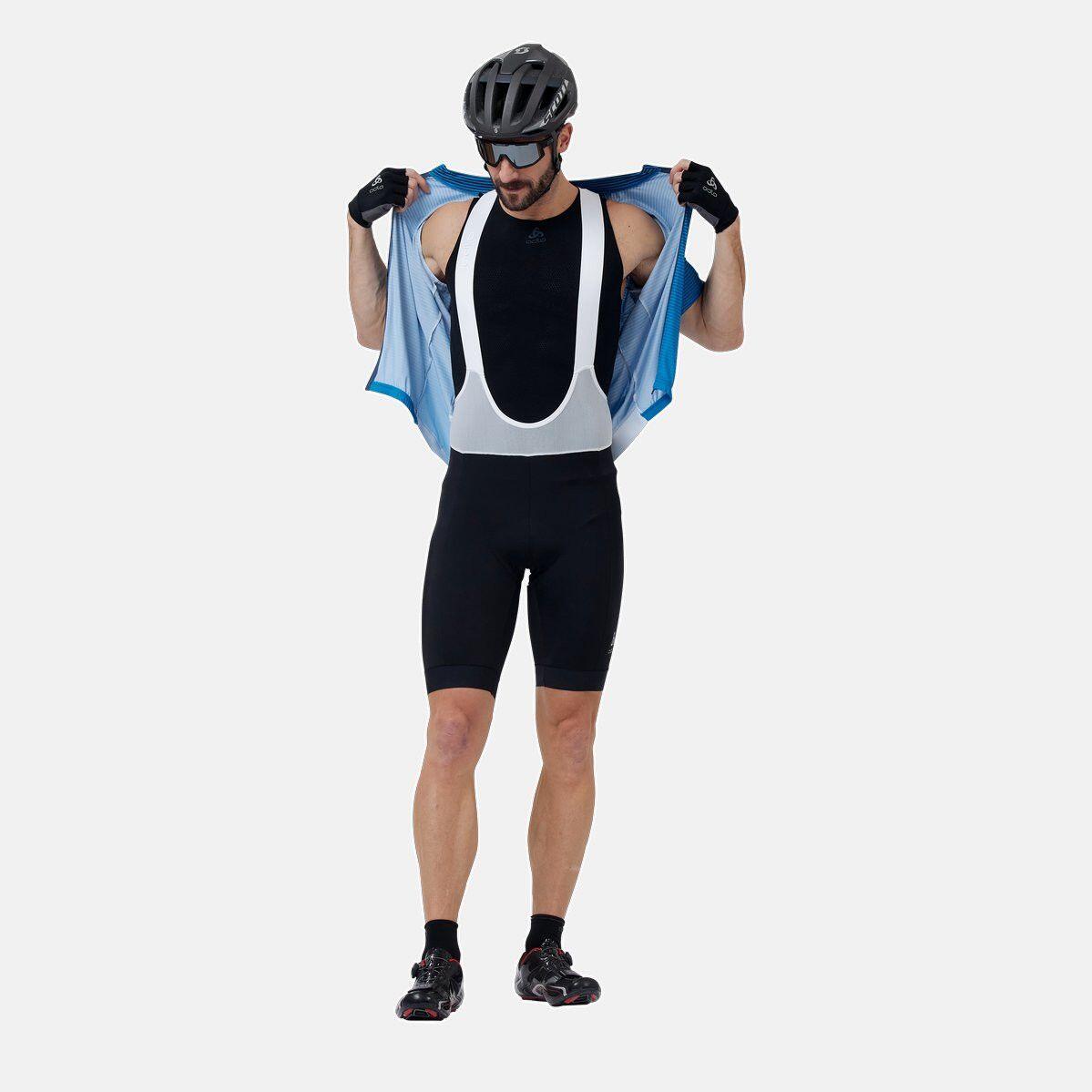Culotte con tirantes Odlo Zeroweight Negro / Blanco 3/5