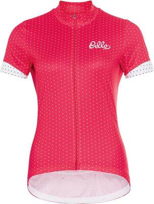 Odlo essential print-jersey met korte mouwen voor dames roze