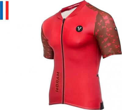 Lebram loze korte mouw jersey rood aero fit