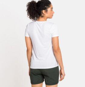 Maglia manica corta Odlo F-Dry bianca da donna 3/7