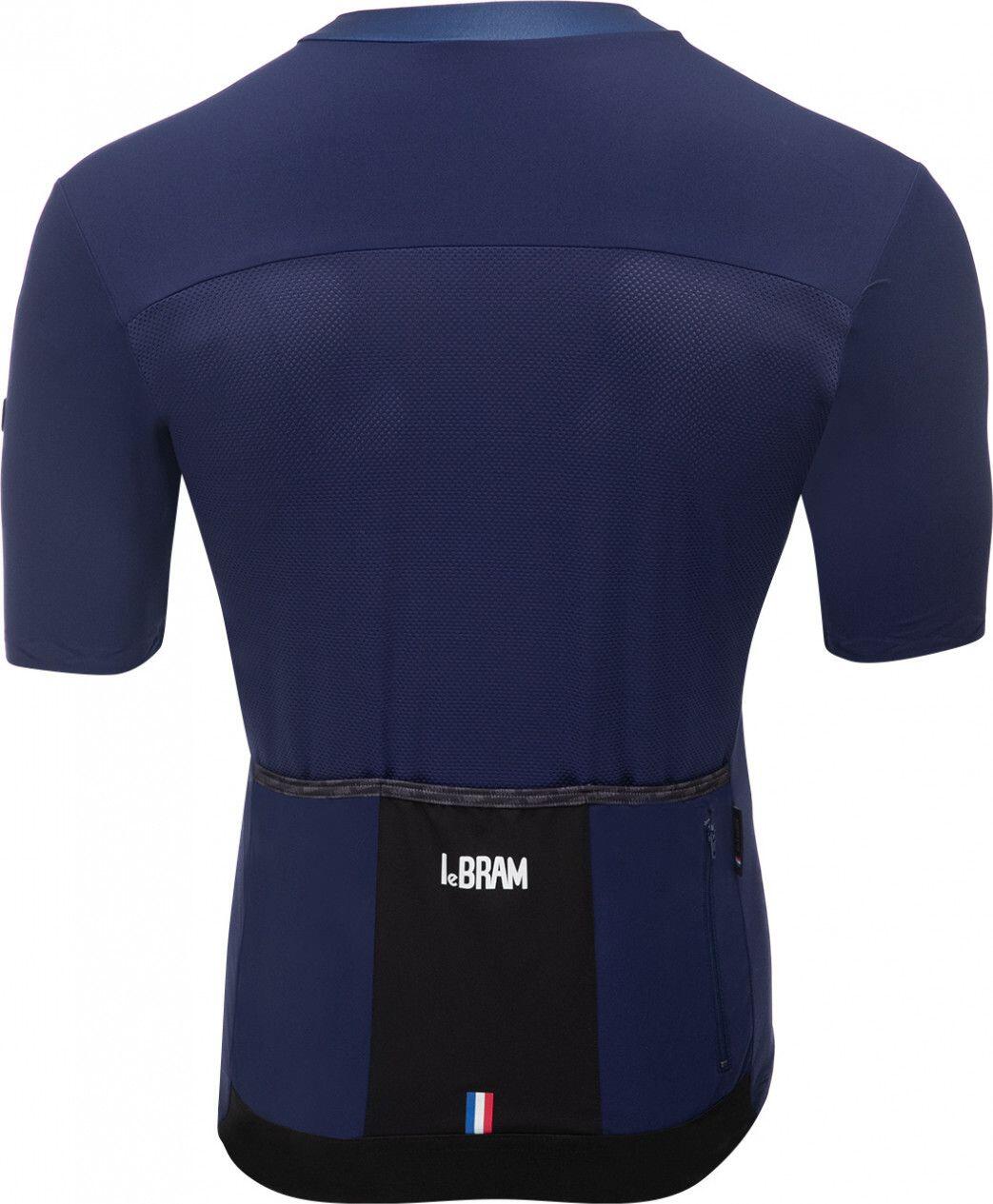Maglia manica corta LeBram Allos blu slim fit 3/6