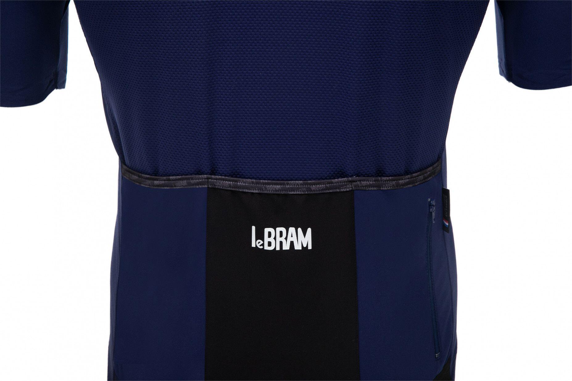 Maglia manica corta LeBram Allos blu slim fit 5/6