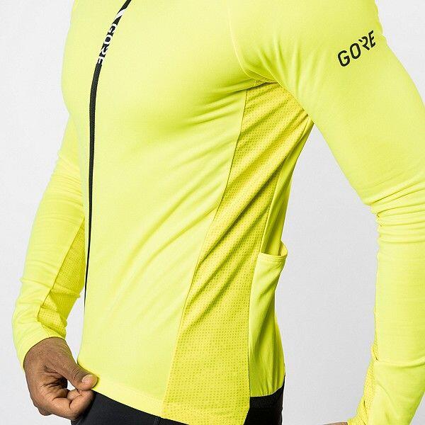 Maillot GORE C5 Thermo Amarillo Fluo / Verde 3/4