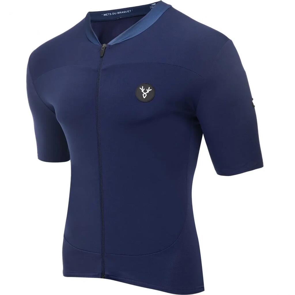 LeBram Allos Short Sleeve Jersey Blue Slim Fit
