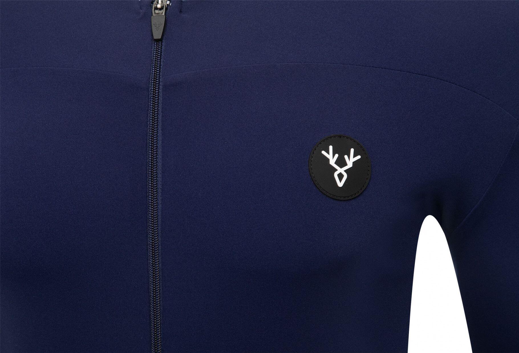 Maglia manica corta LeBram Allos blu slim fit 4/6