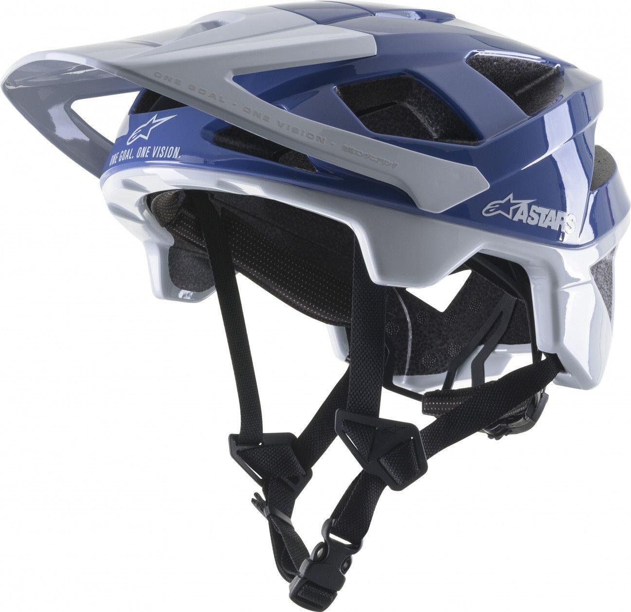 Casque Alpinestars Vector Pro A1 Bleu / Gris 1/2