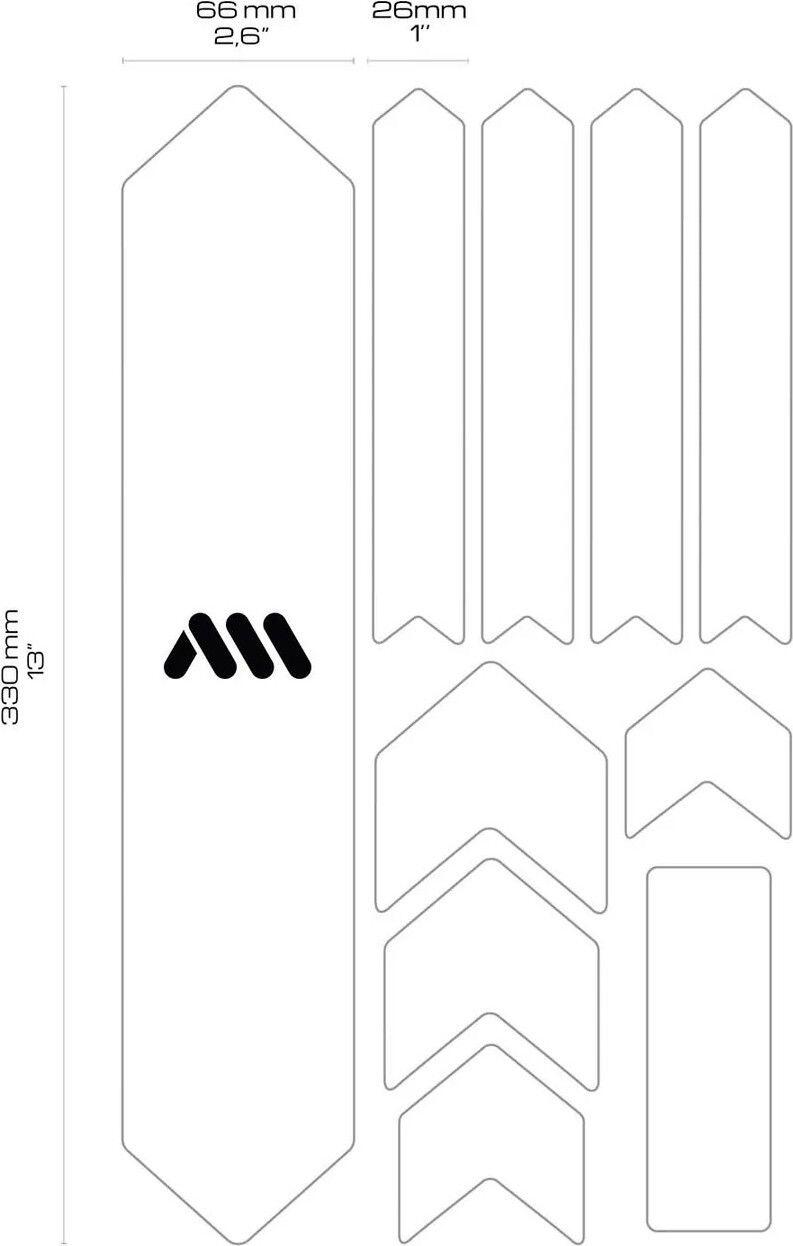 Kit protection de cadre - EXTRA 10 pièces - Ronin/blanc 4/4