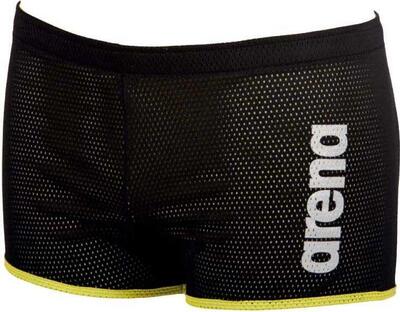 Arena drag suit mesh heren square zwart/geel xl