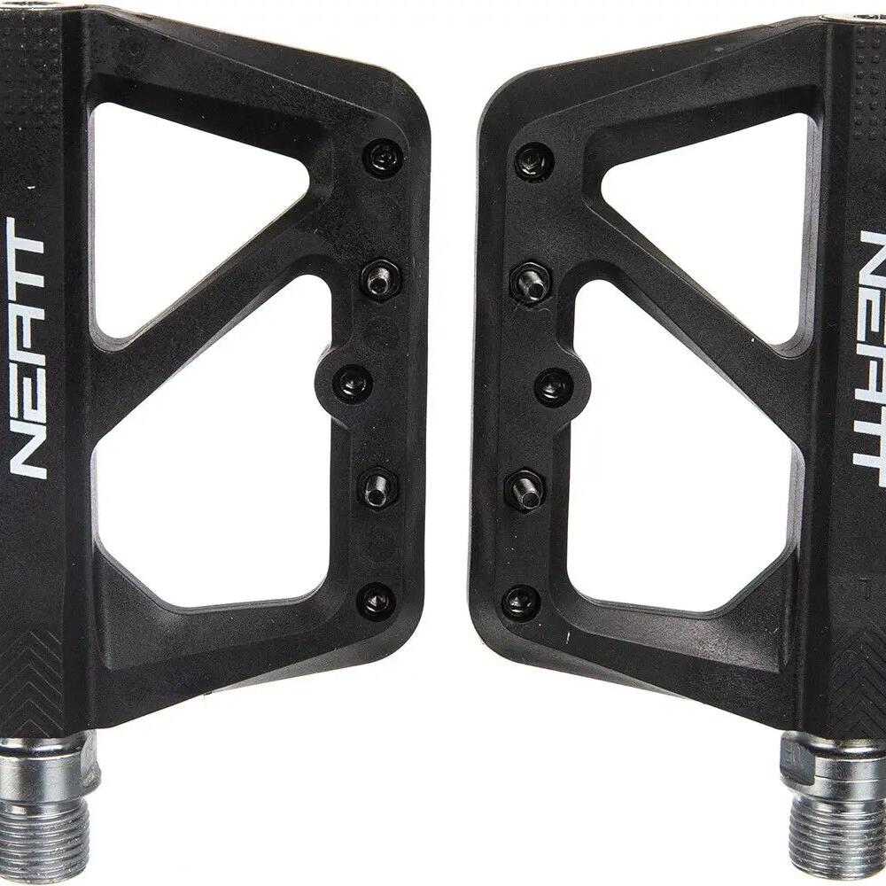 Pair of Neatt Composite 5 Pin Flat Pedals Black