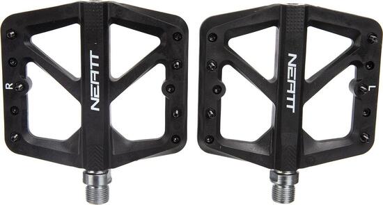 Paar Neatt Composite 5-Pin Flat Pedale Schwarz