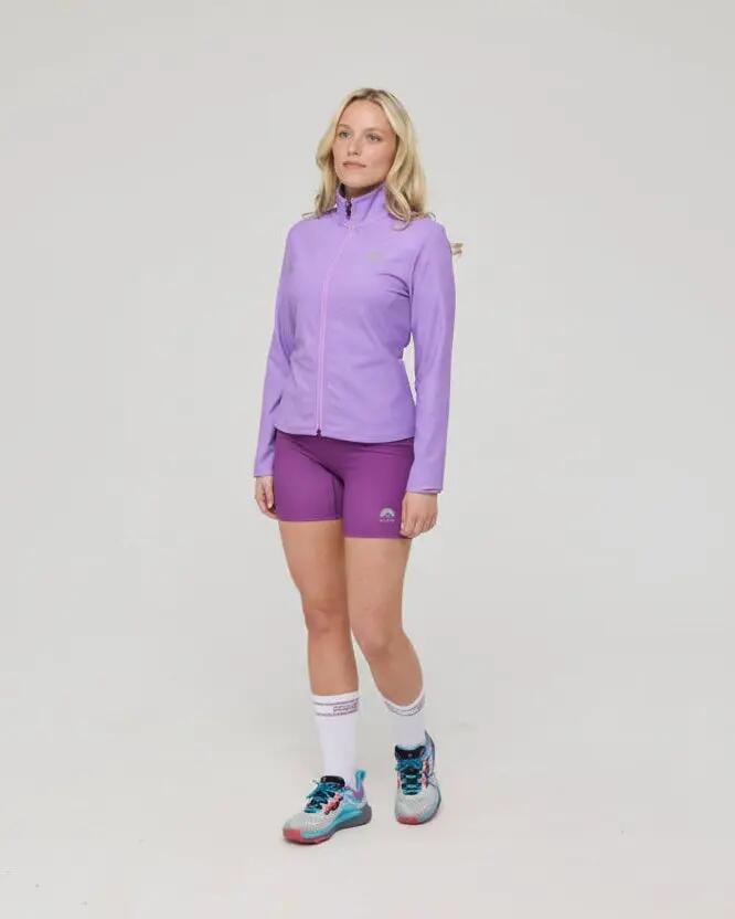 Donna Fitness Giacca Zip Crop Infinite Viola 4/4