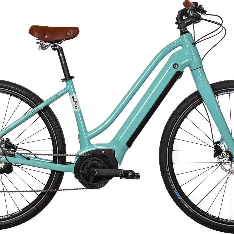 Bicyklet Béatrice Electric Fitness Bike Shimano Altus 9S 500 Wh 700 mm Light Blu