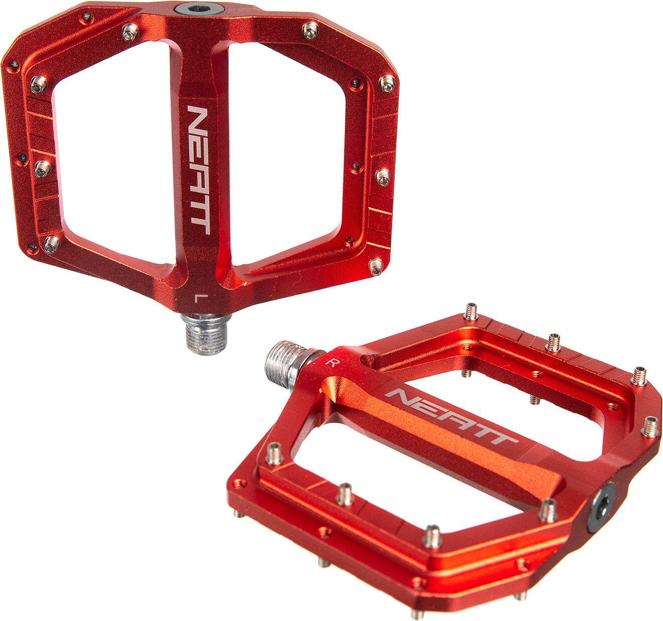 Paar flache Pedale Neatt Oxygen V2 8 Pins Orange 2/2