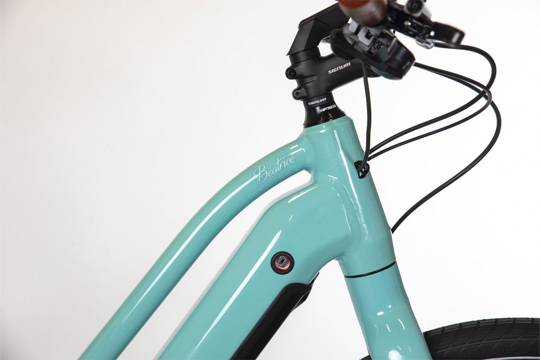 Vélo Fitness Électrique Bicyklet Béatrice Shimano Altus 9V 500 Wh 700 mm Bleu 6/7