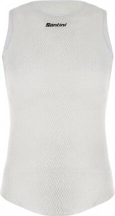 Sous-Maillot Sans Manches Santini Alpha Blanc